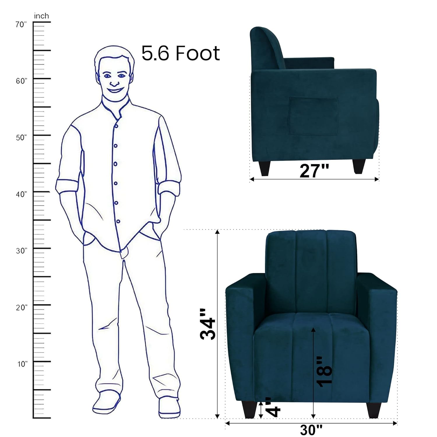 Tanja 1 Seater Sofa