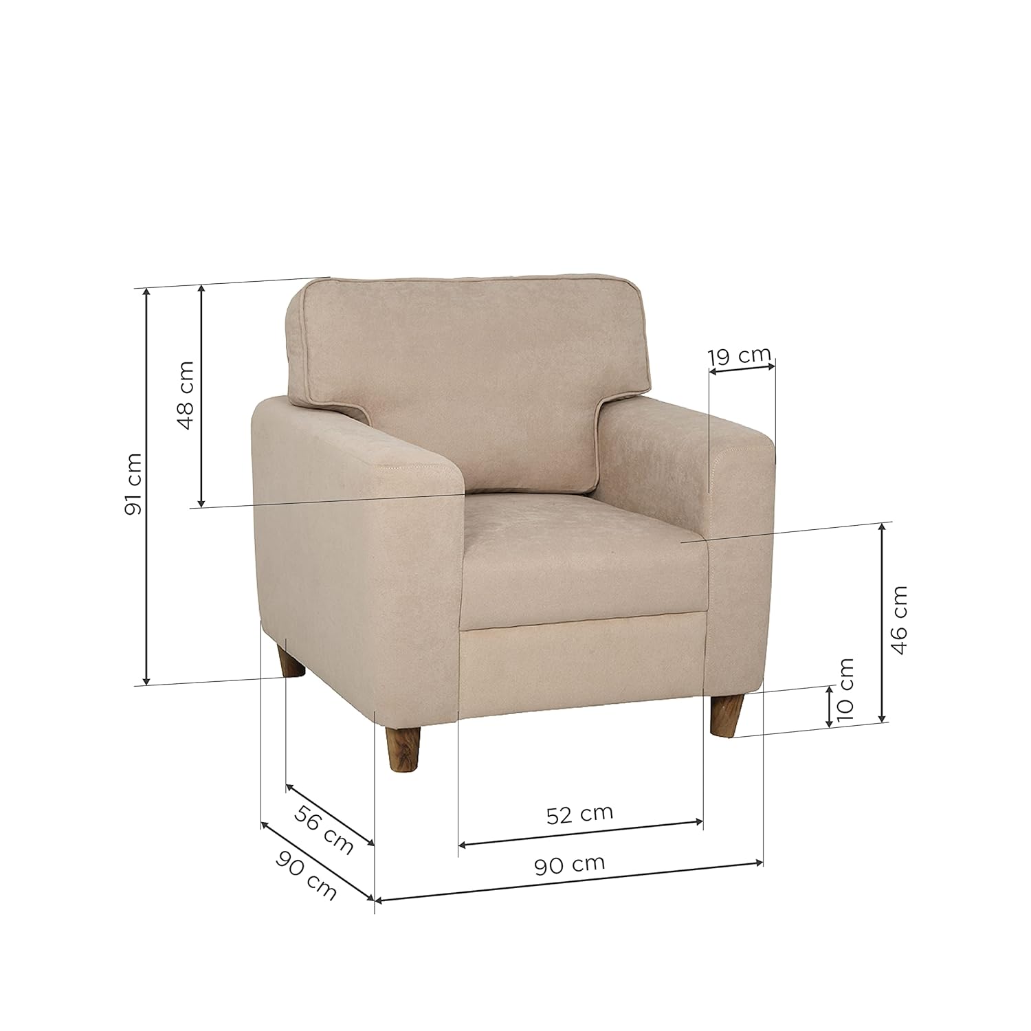 Cora 1 Seater Sofa