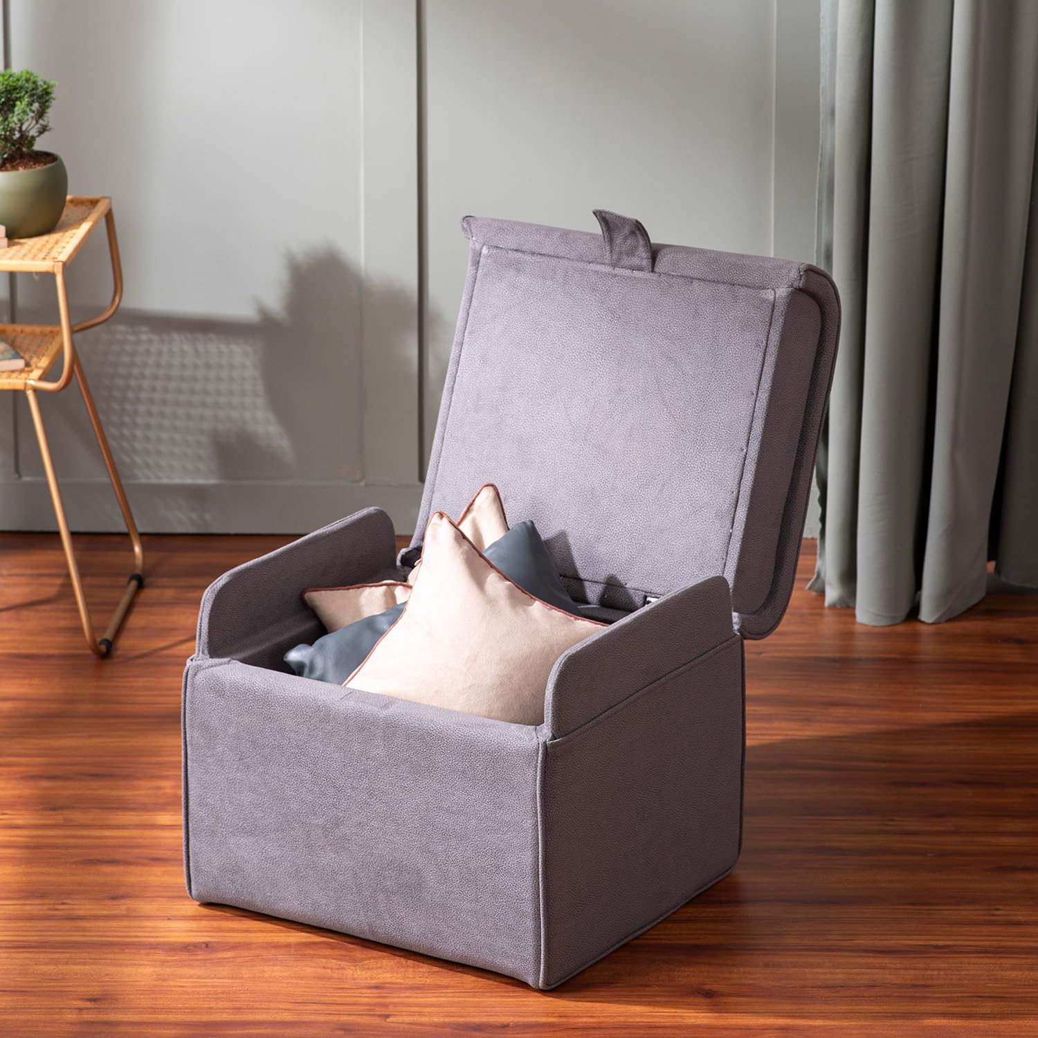 Hazel Versatile Velvet Ottoman