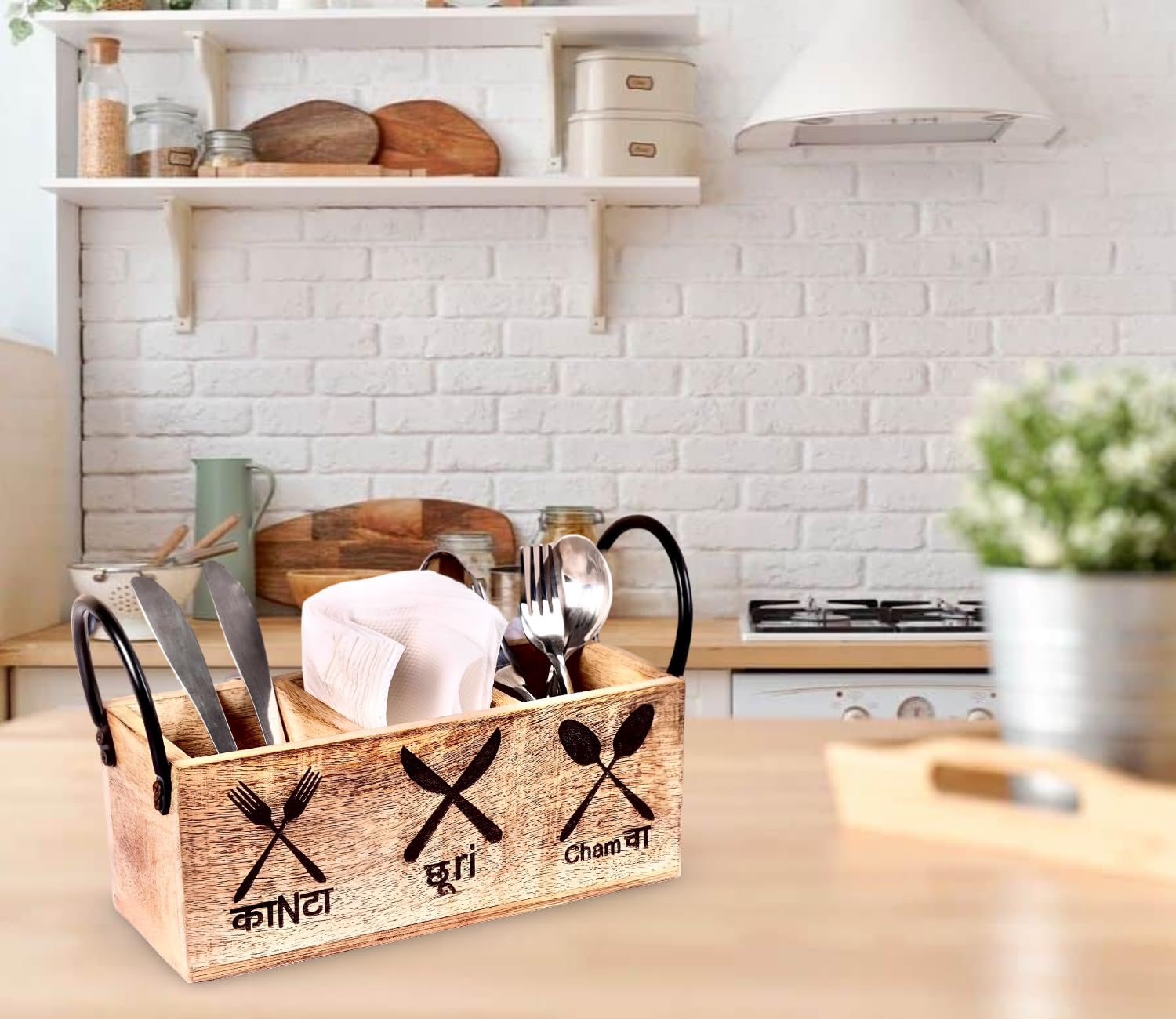 Bebo Cutlery Spoon Holder and Cutlery Stand