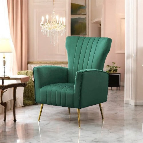 Stafford Velvet Accent Chair