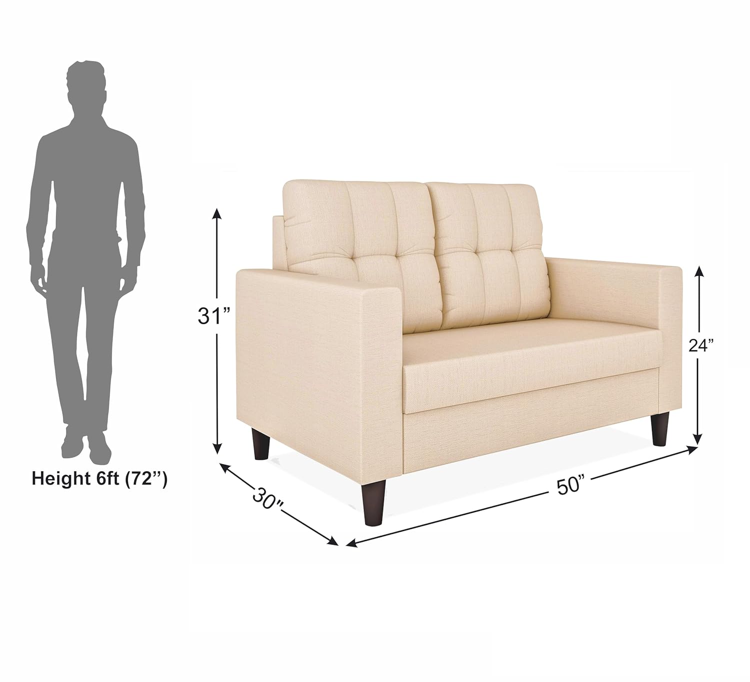 Ophelia 2 Seater Sofa