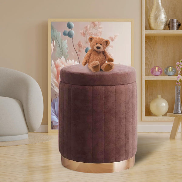 Aria Cozy Velvet Ottoman