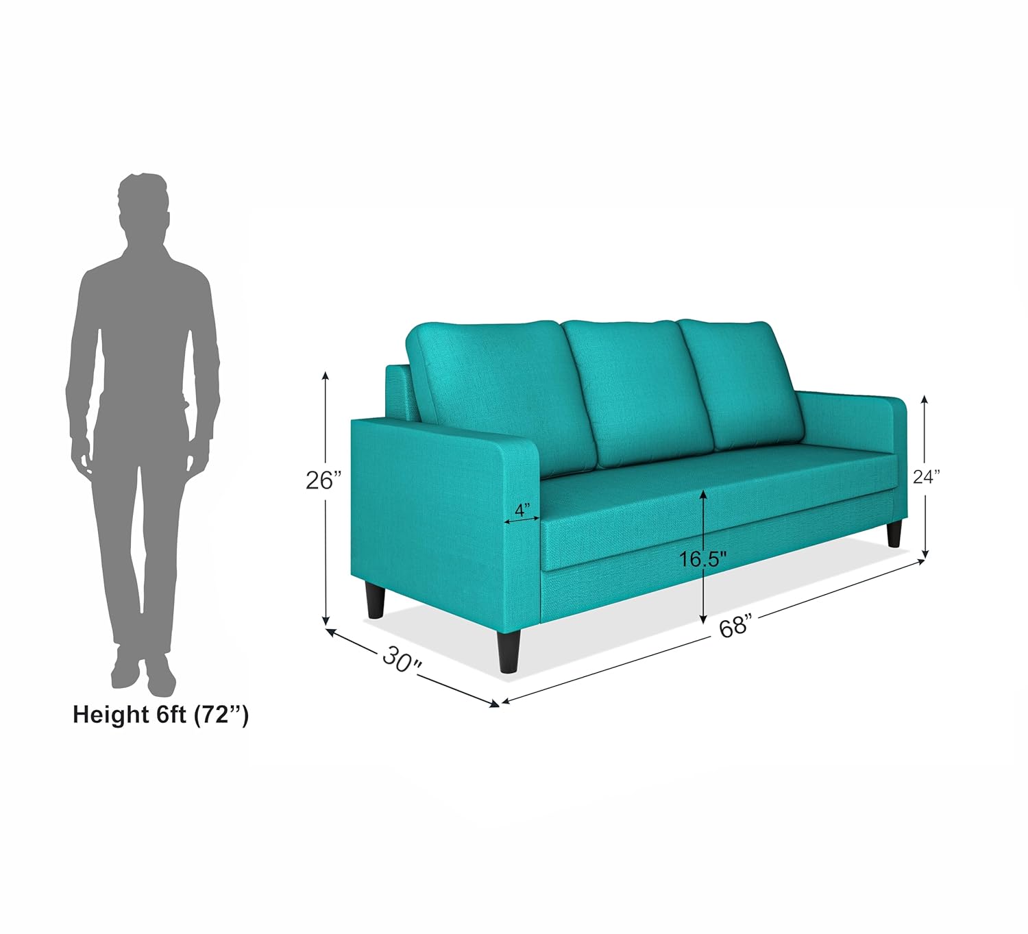 Dorothy 3 Seater Sofa