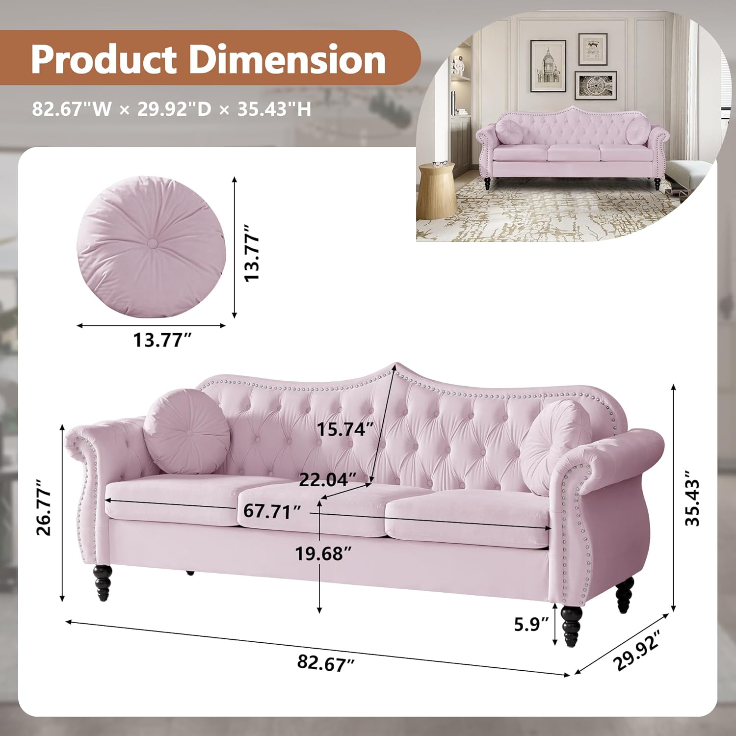 Artemis 3 seater Sofa