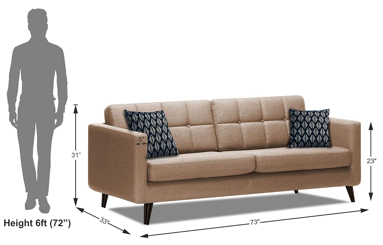 Dolphine 3 Seater Sofa
