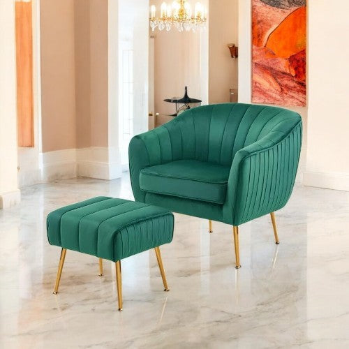 Stafford Accent Chair with Metal Legs