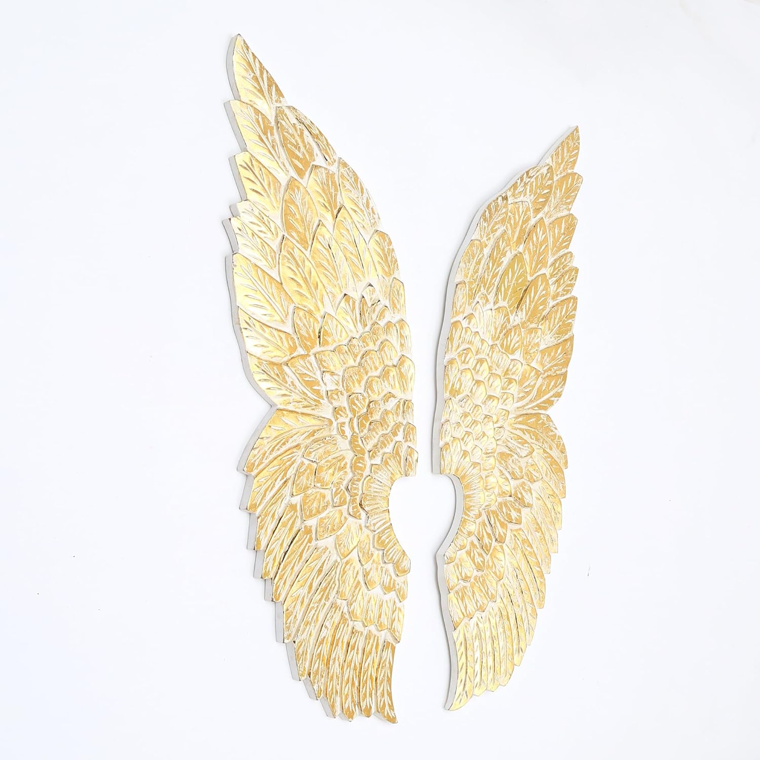Samuel Decorative 2 Angel Wings (Golden & White)