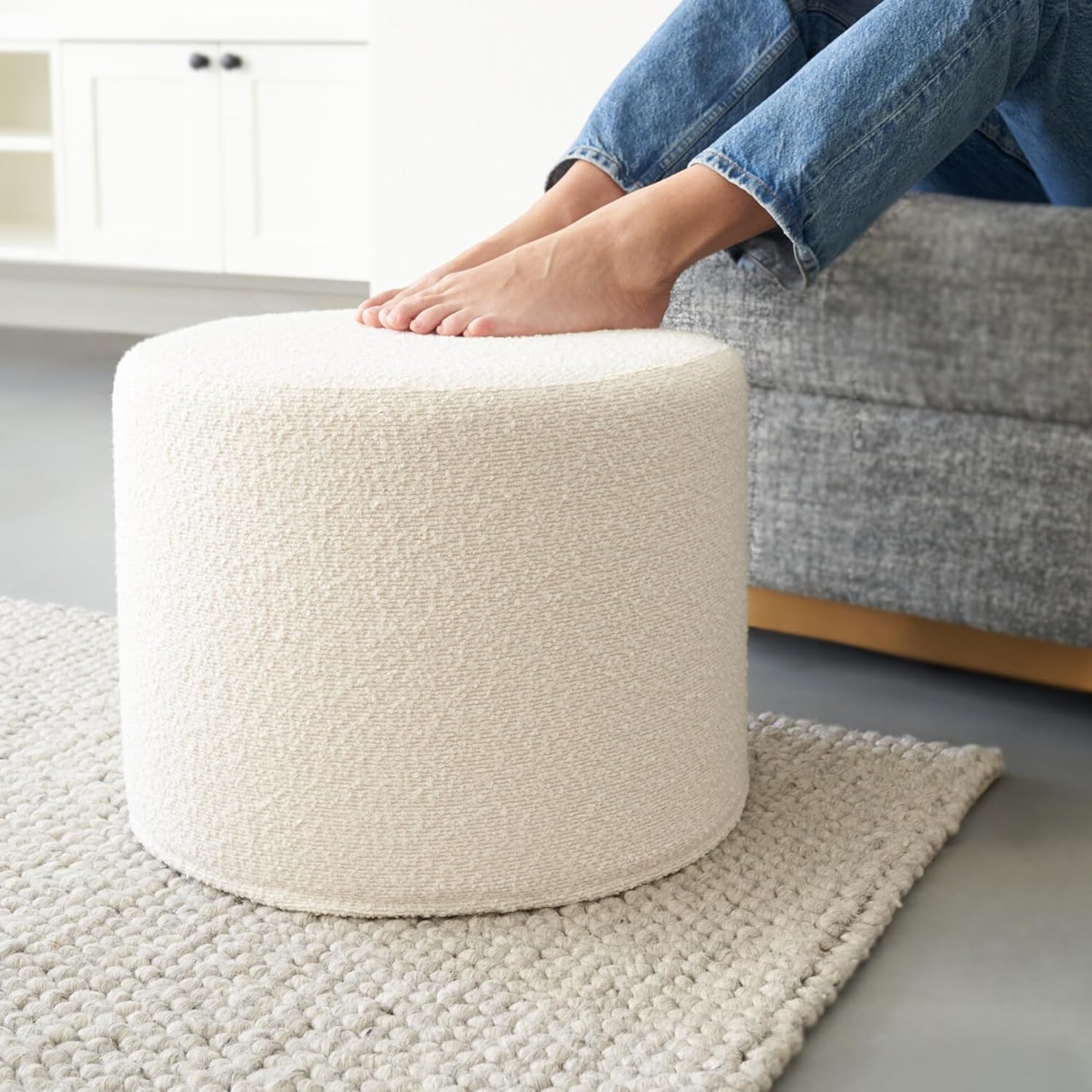 Rosaria Velvet Ottoman