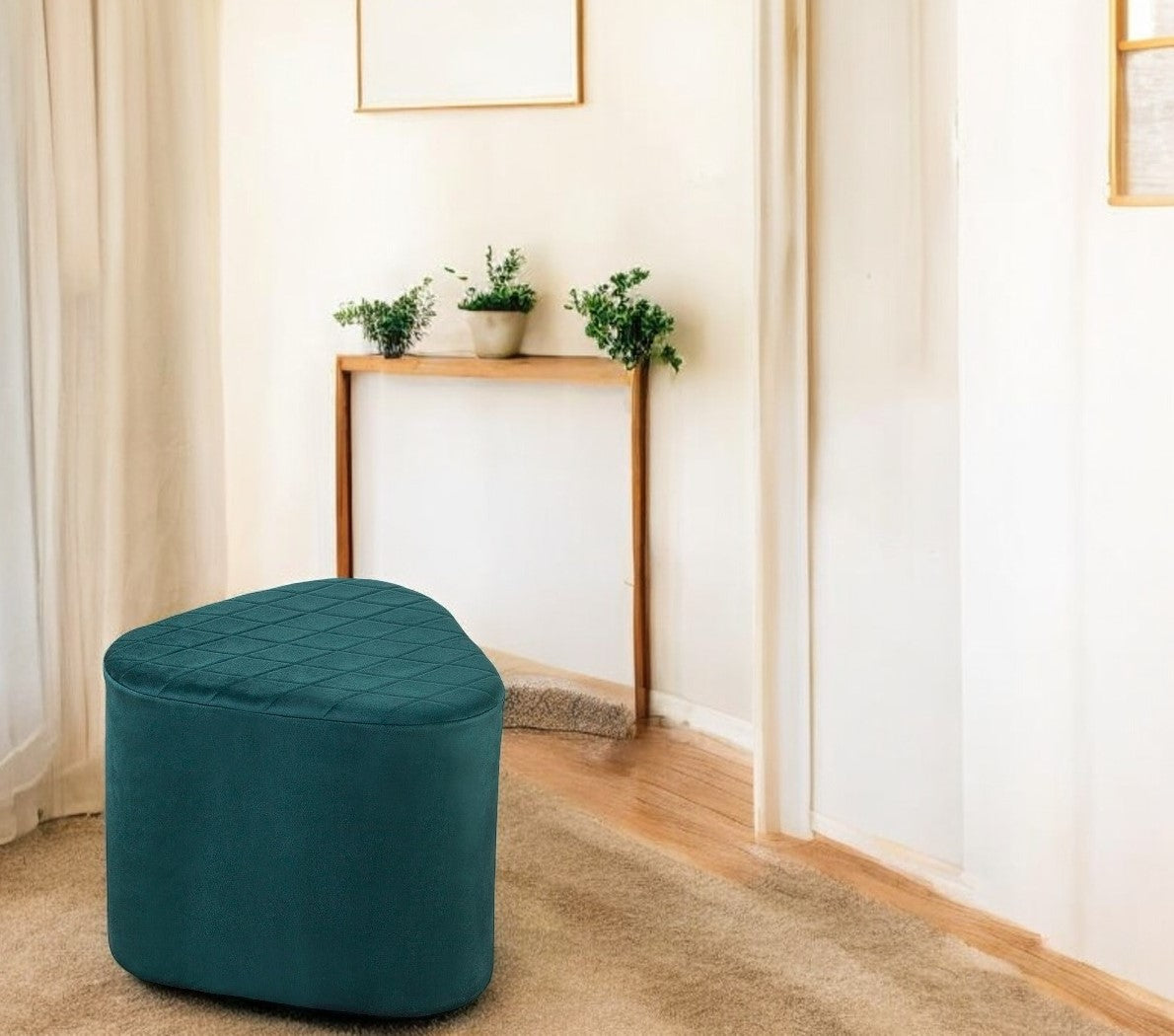 Kevin Velvet Ottoman