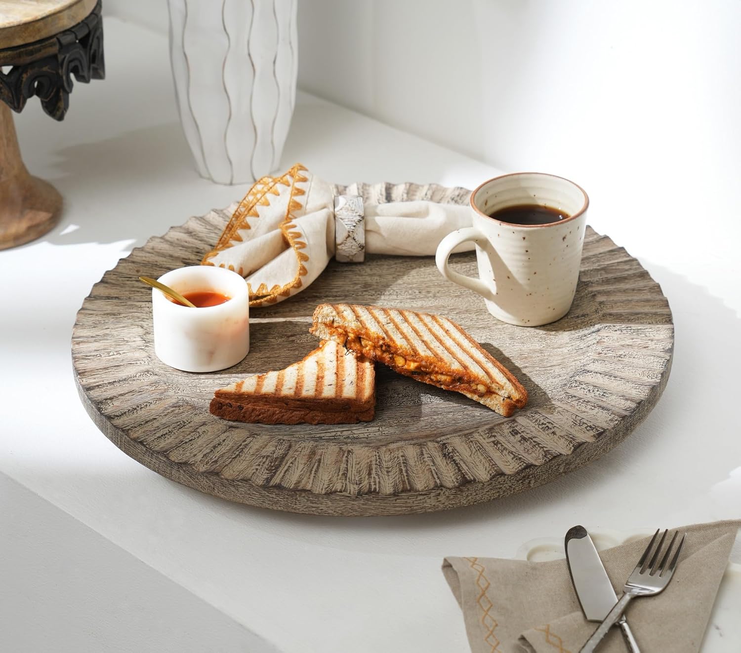 Classic Wooden Lazy Susan