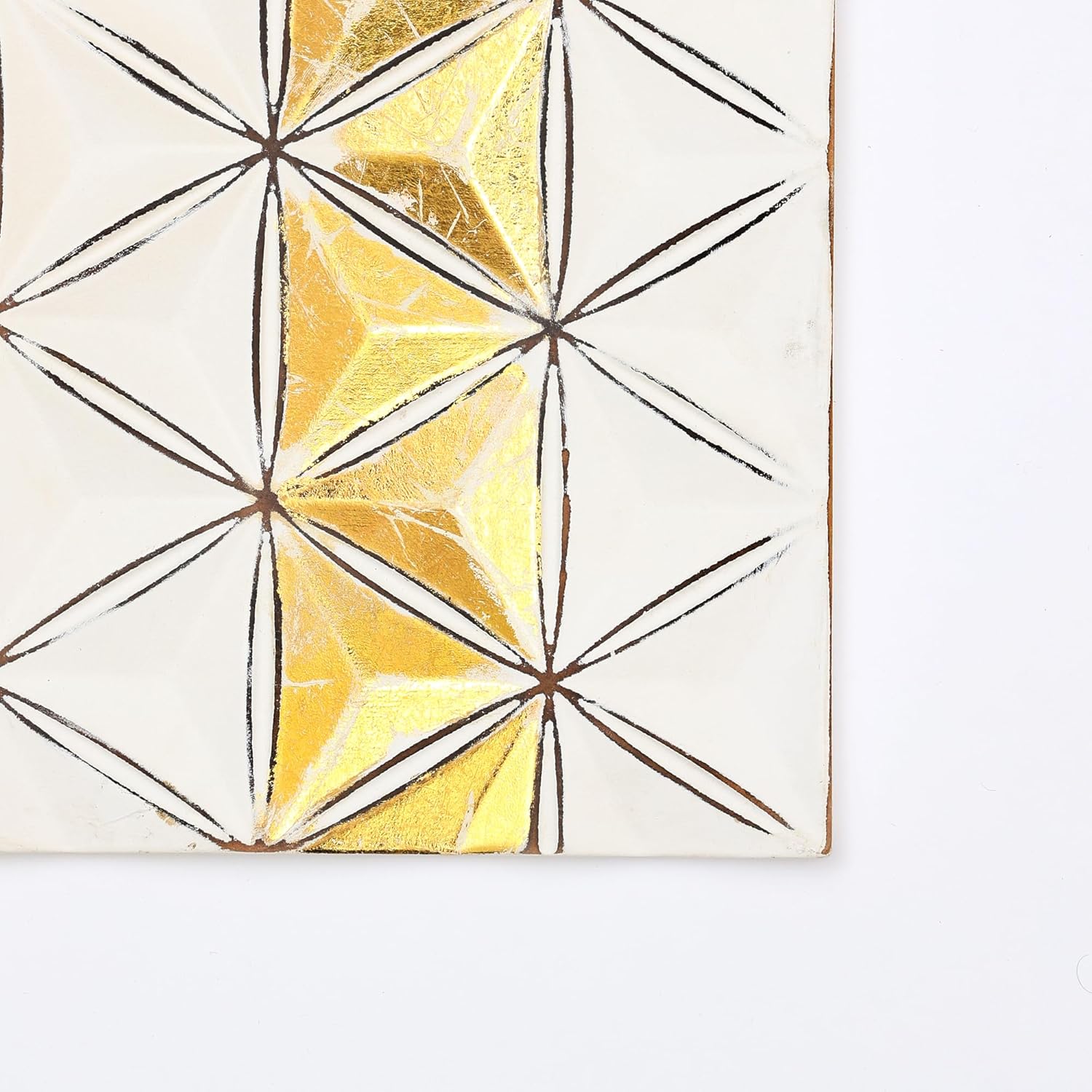 Zion Diamond Flower Carved Wall Panel