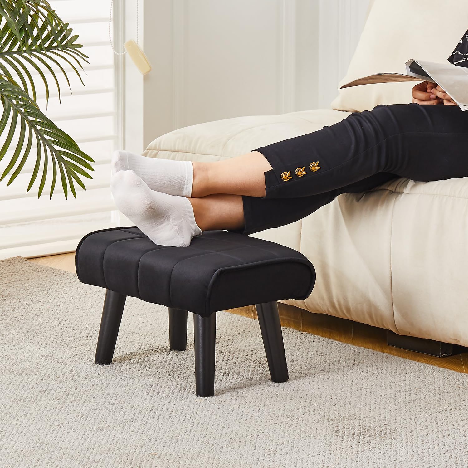Aaron Cozy Ottoman Stool