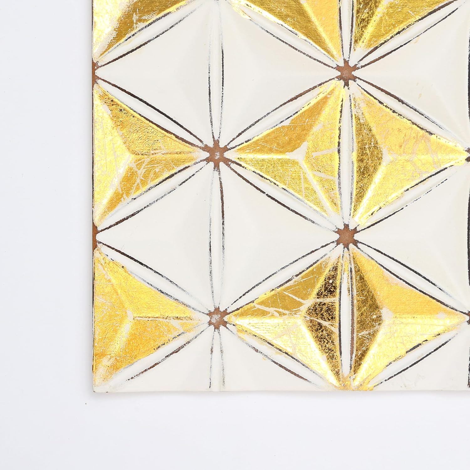 Zion Diamond Flower Carved Wall Panel