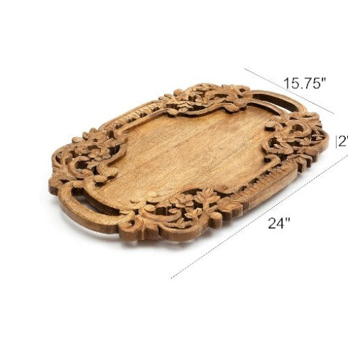 Adirondack Decorative & Serving Wooden Tray