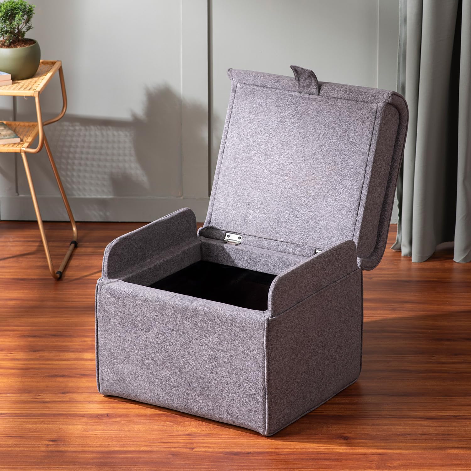 Hazel Versatile Velvet Ottoman