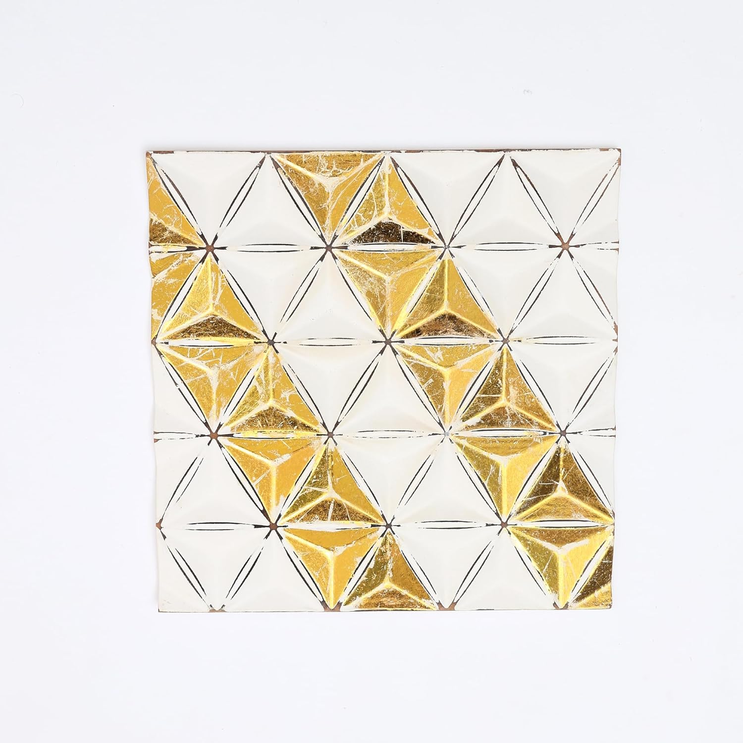 Zion Diamond Flower Carved Wall Panel