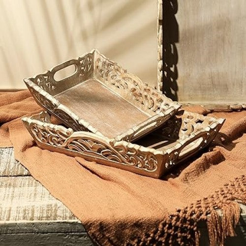 Andal Carved Serving Tray