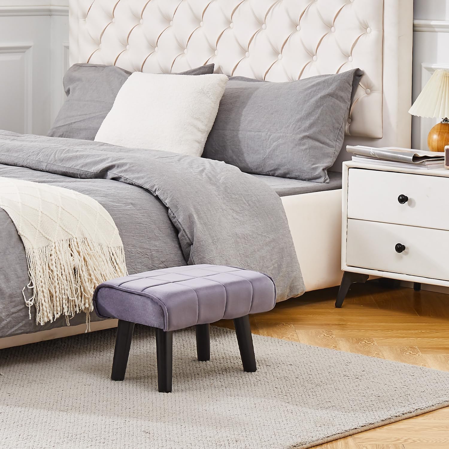 Aaron Cozy Ottoman Stool