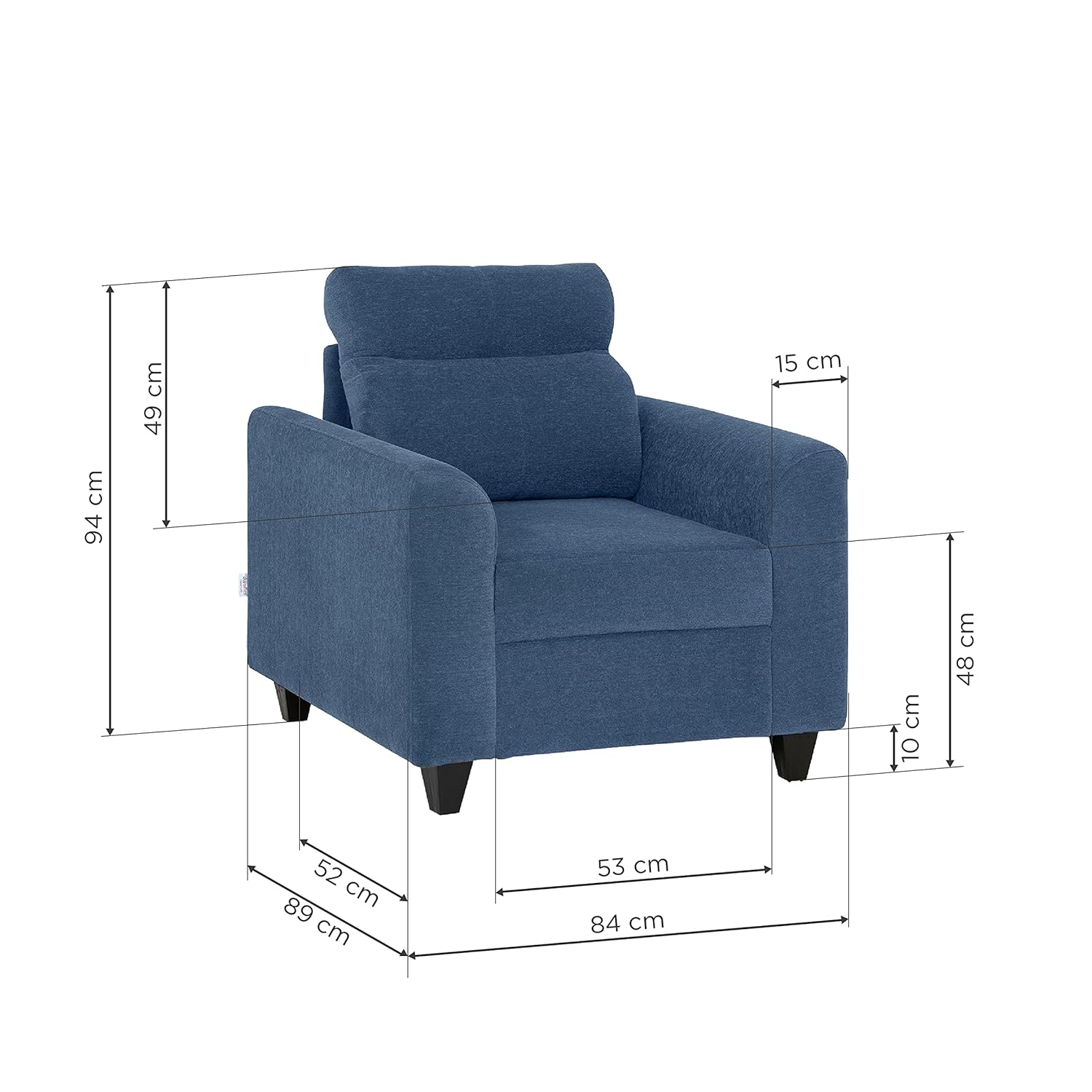 Jason Modern 1 Seater Sofa