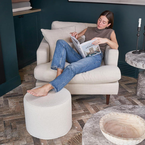 Rosaria Velvet Ottoman