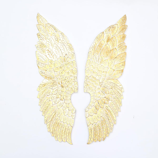 Samuel Decorative 2 Angel Wings (Golden & White)