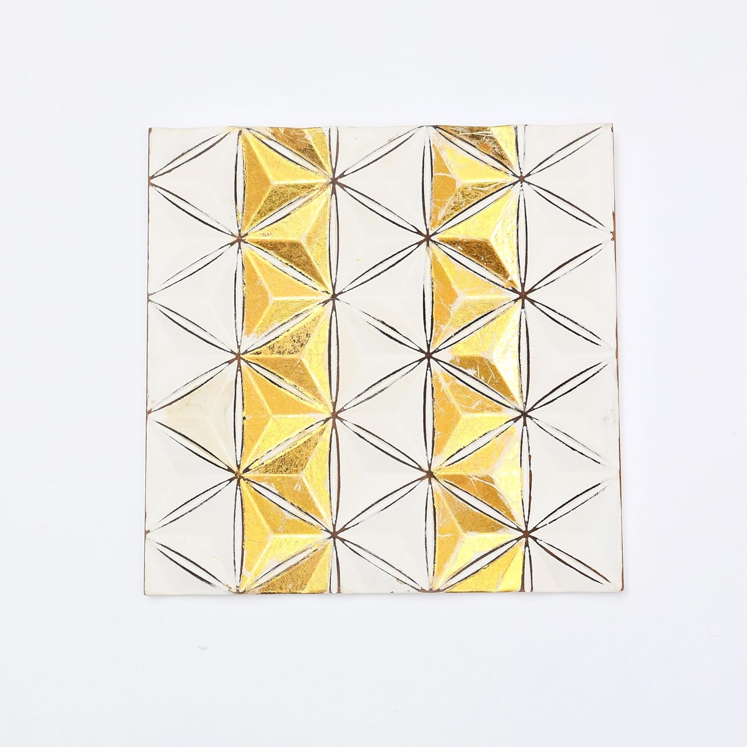 Zion Diamond Flower Carved Wall Panel