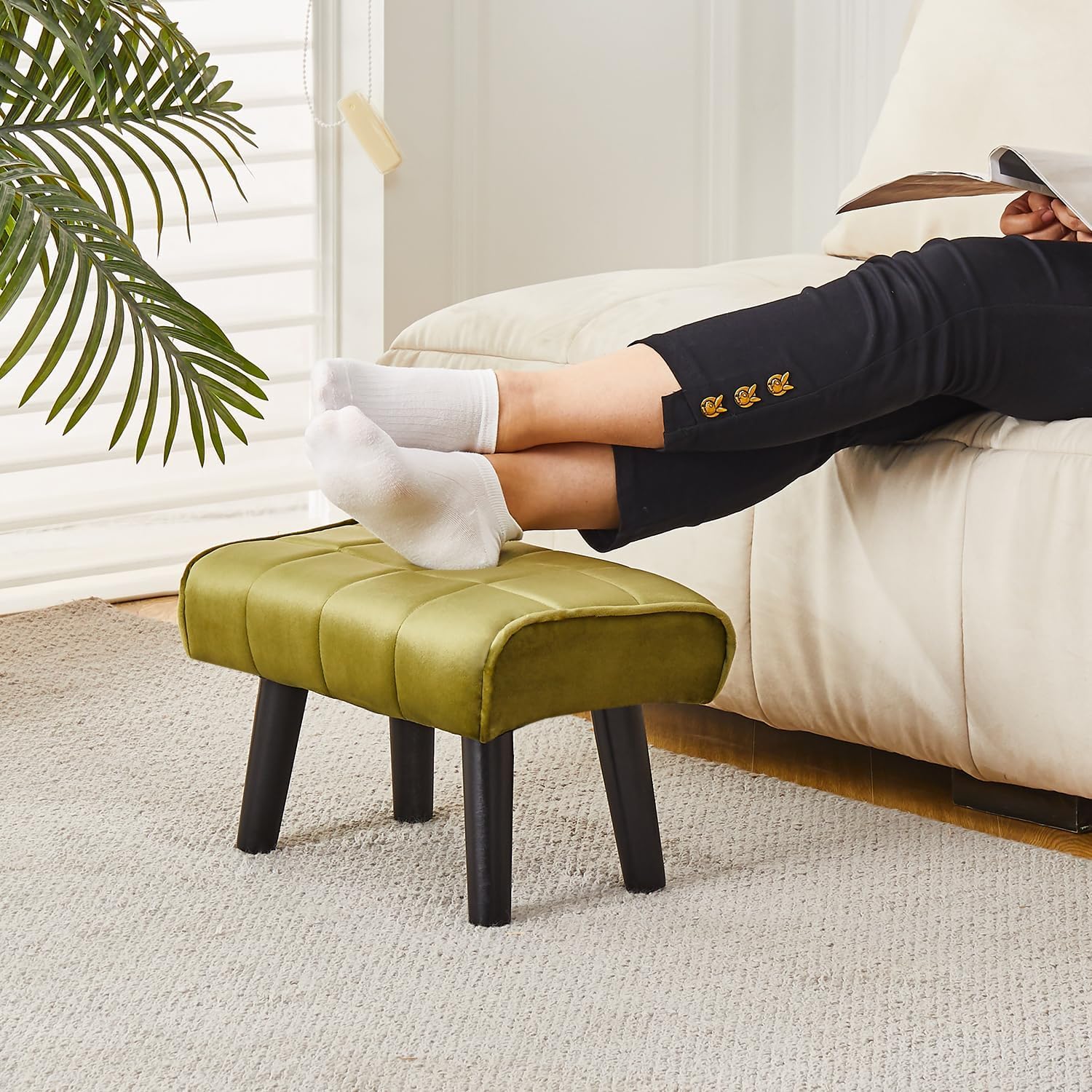 Aaron Cozy Ottoman Stool