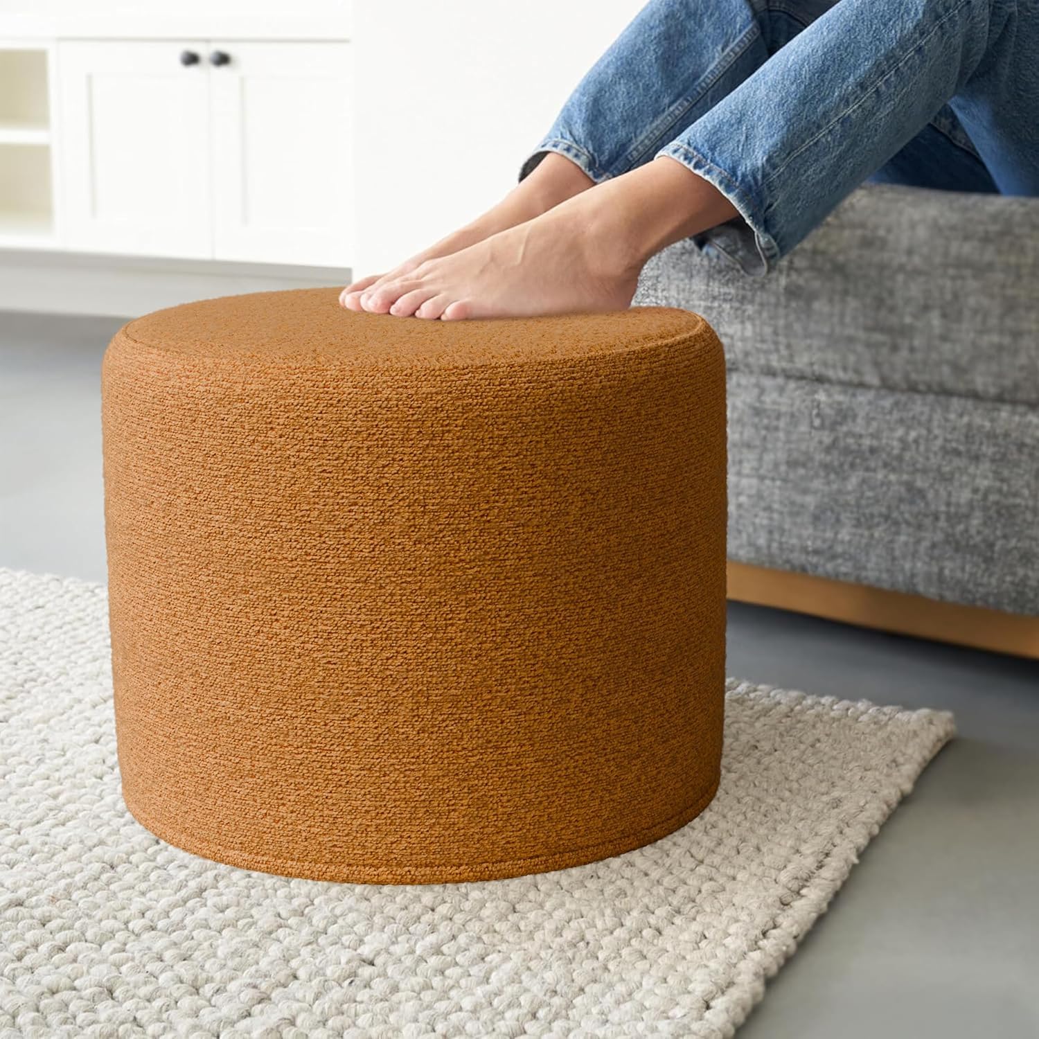 Rosaria Velvet Ottoman