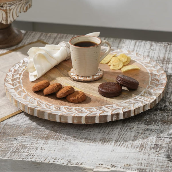 Nguyen Lazy Susan (Natural & White)