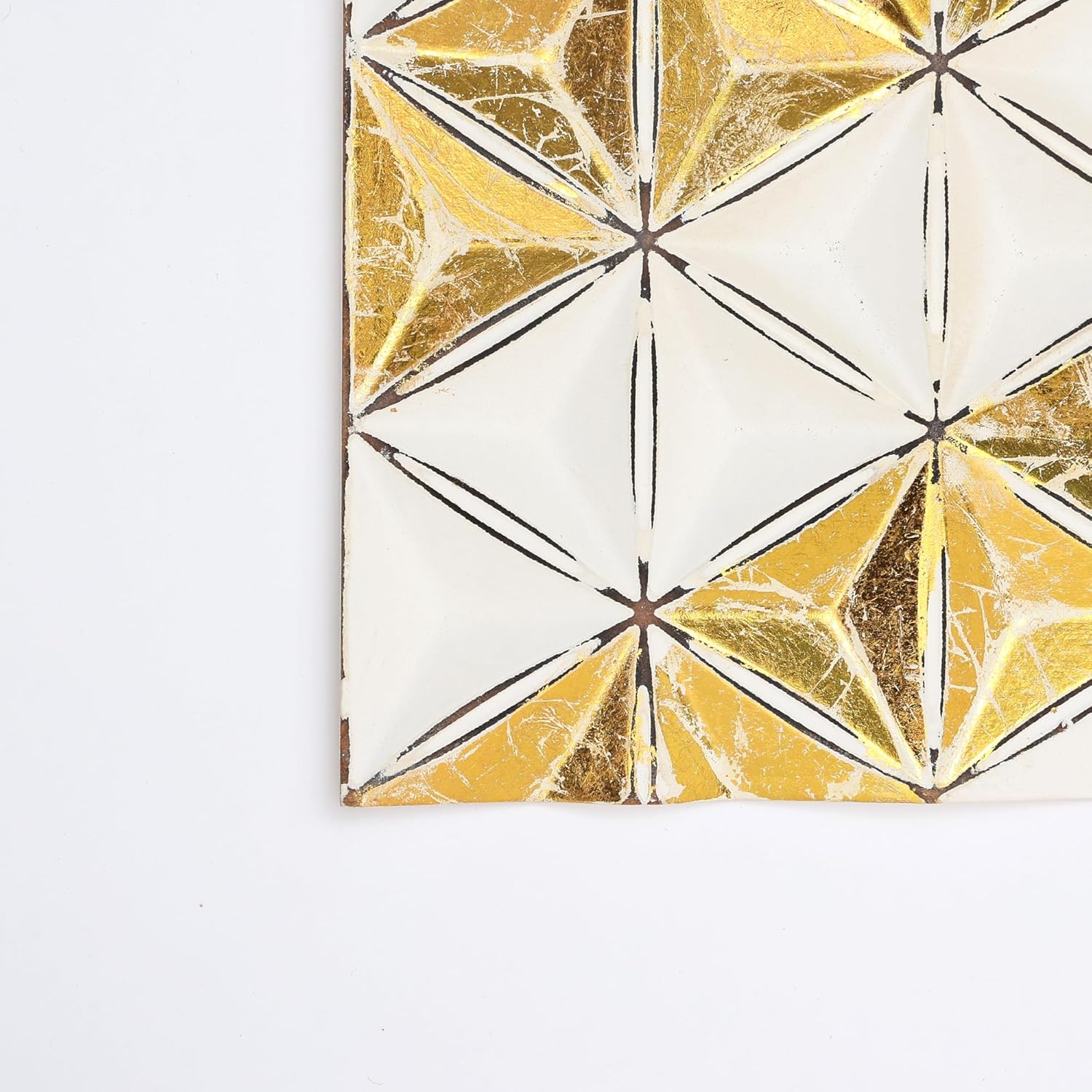 Zion Diamond Flower Carved Wall Panel