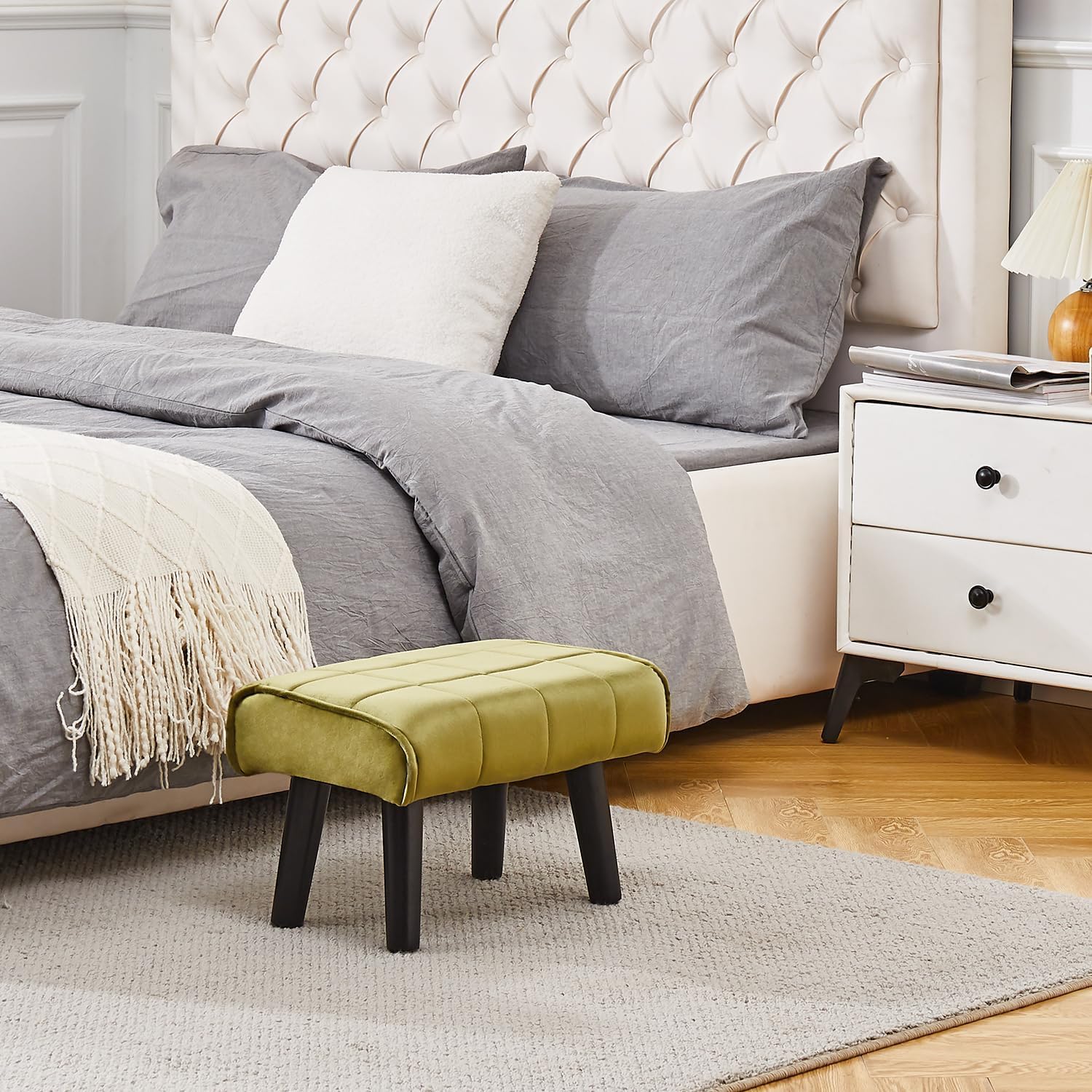 Aaron Cozy Ottoman Stool