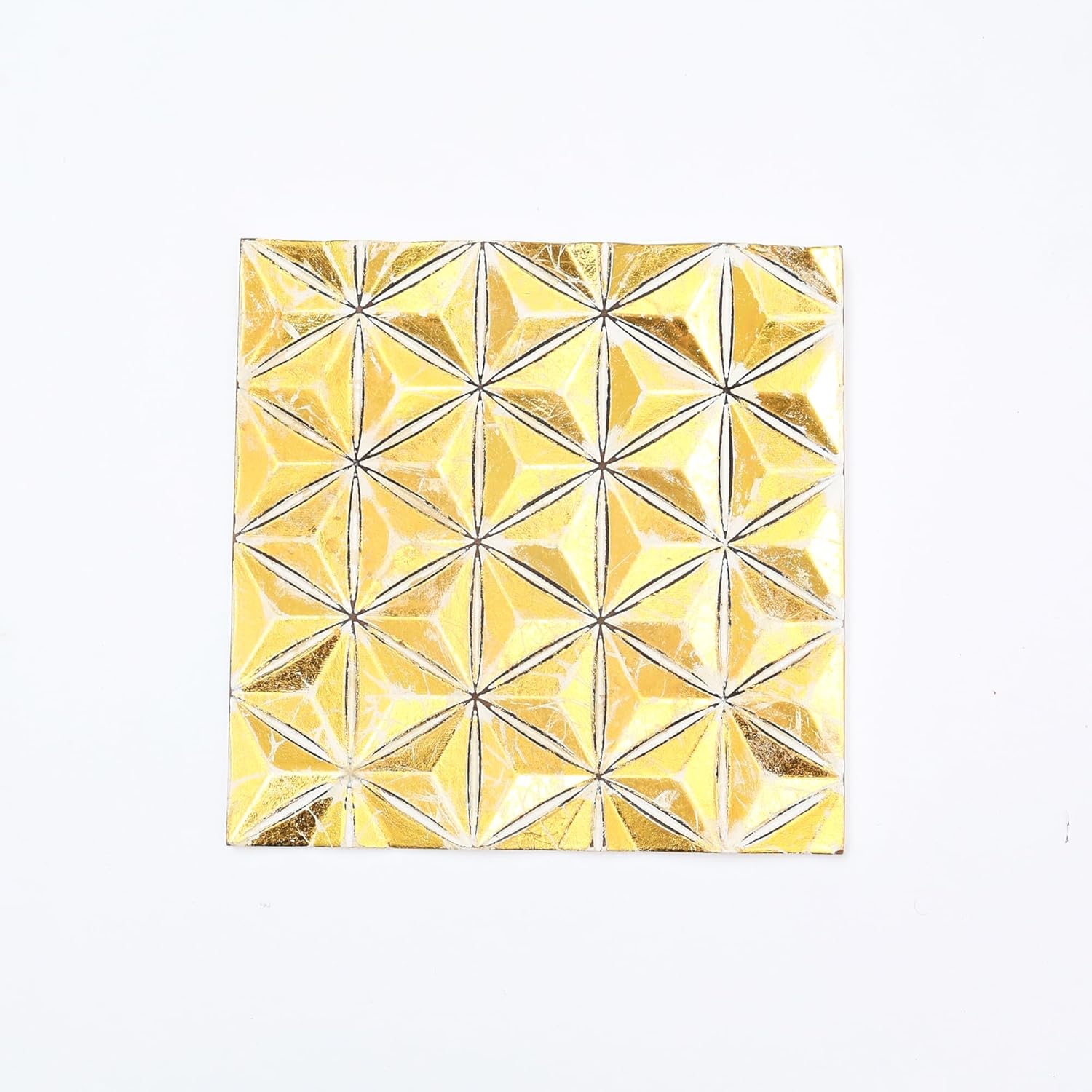 Zion Diamond Flower Carved Wall Panel