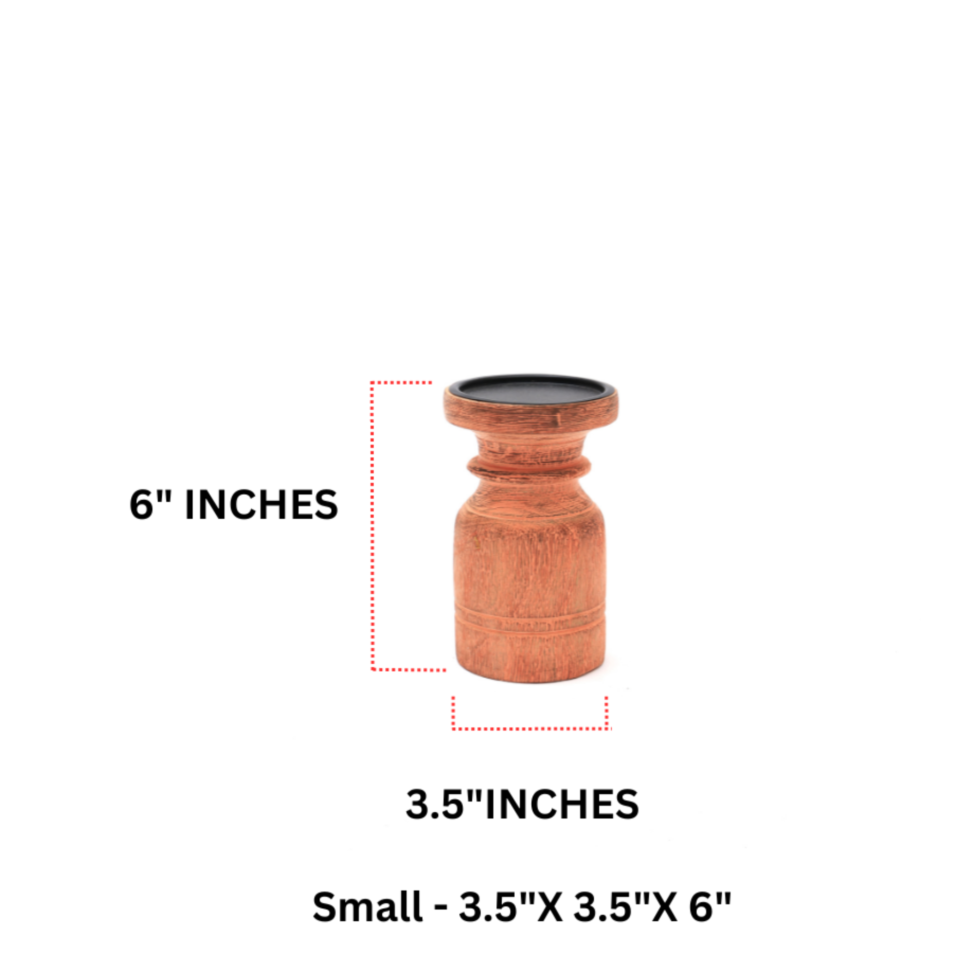 Nyla Orange Candle holder