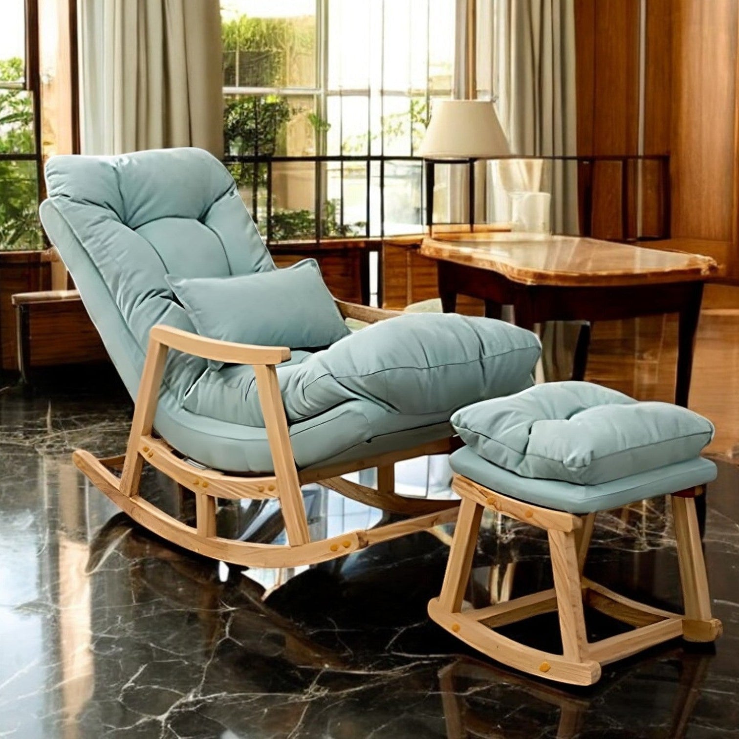 Aiden Wooden Rocking Chair