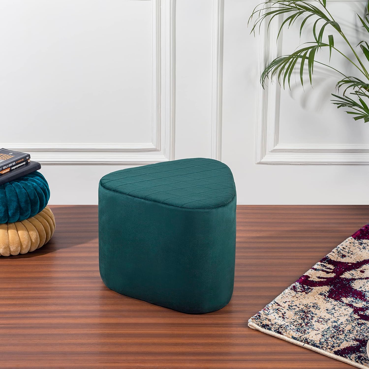 Kevin Velvet Ottoman