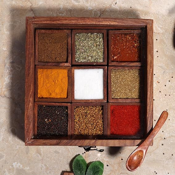 Herb Haven 9 Container Masala box