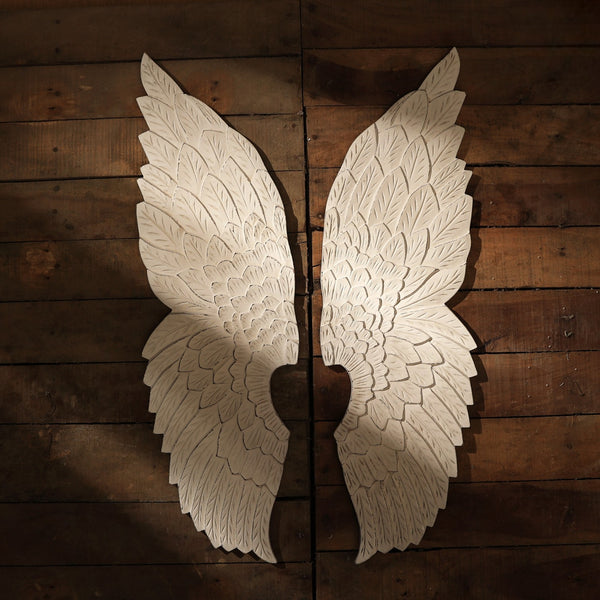 Samuel Decorative 2 Angel Wings(Antique White)