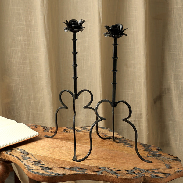 Hiroshi Iron Candle Holder