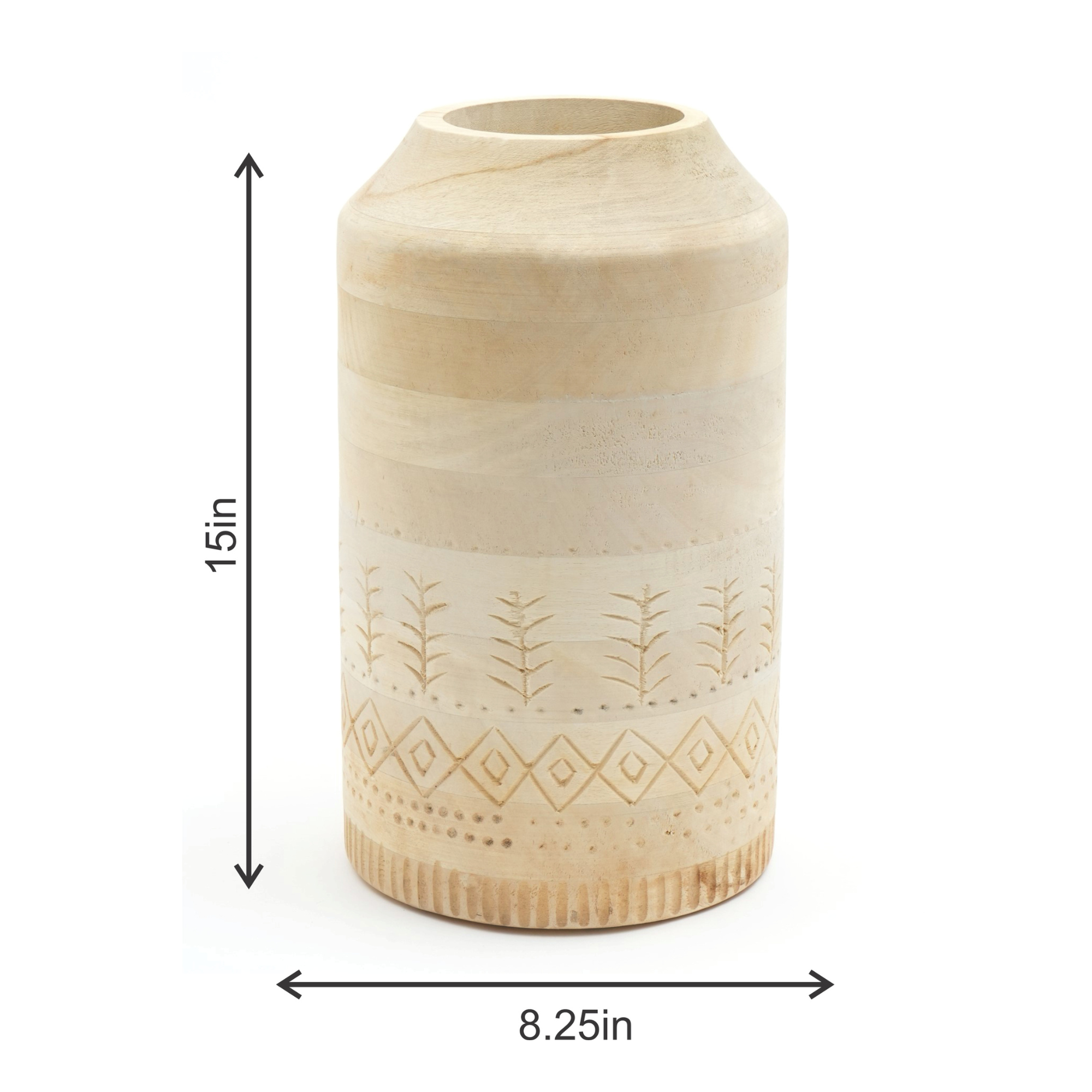 Rooh Handmade Wooden Vase