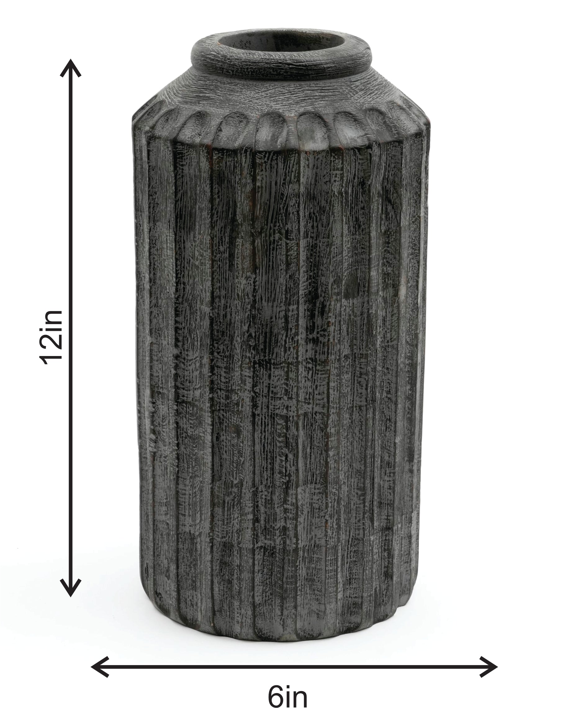 Fred Handmade Mango Wood Flower Vase