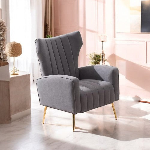 Stafford Velvet Accent Chair