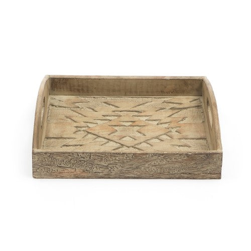 Tribal Carved Decorative Serving Tray