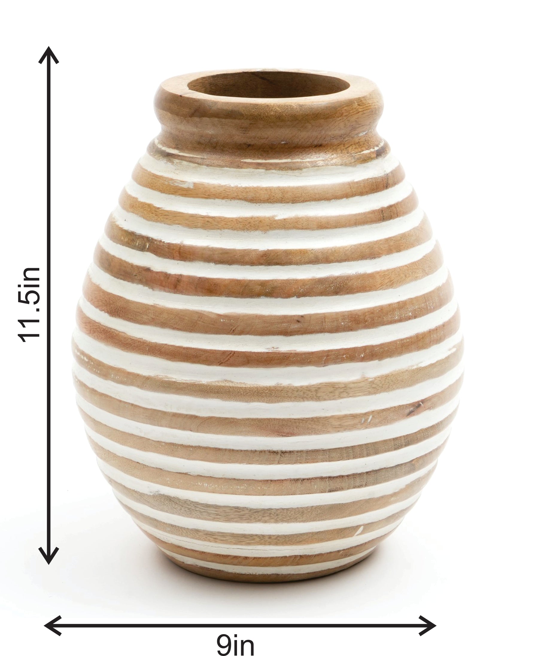 Nifa Handmade Wooden Flower Vase