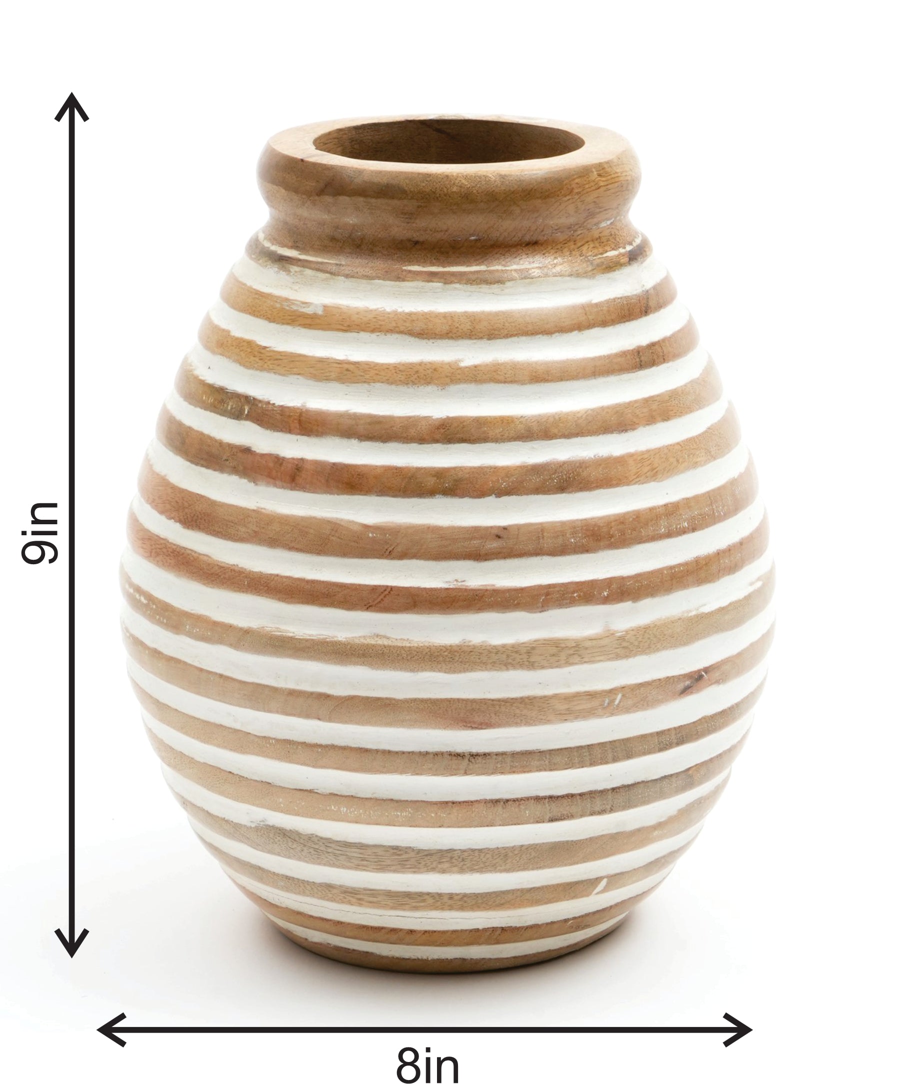 Nifa Handmade Wooden Flower Vase