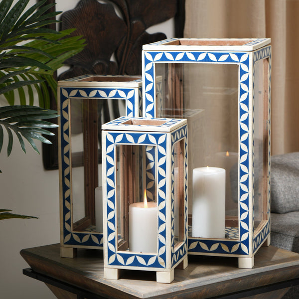 Ramirez Decorative Lantern (Blue)