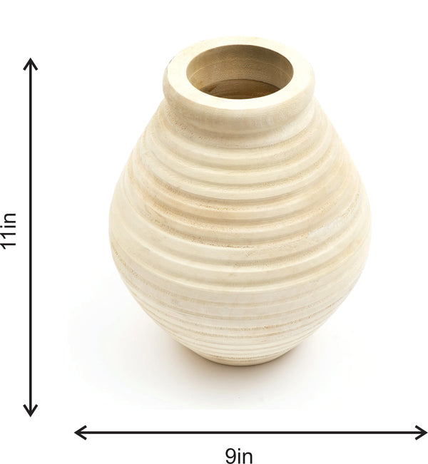 Nifa Handmade Wooden Flower Vase