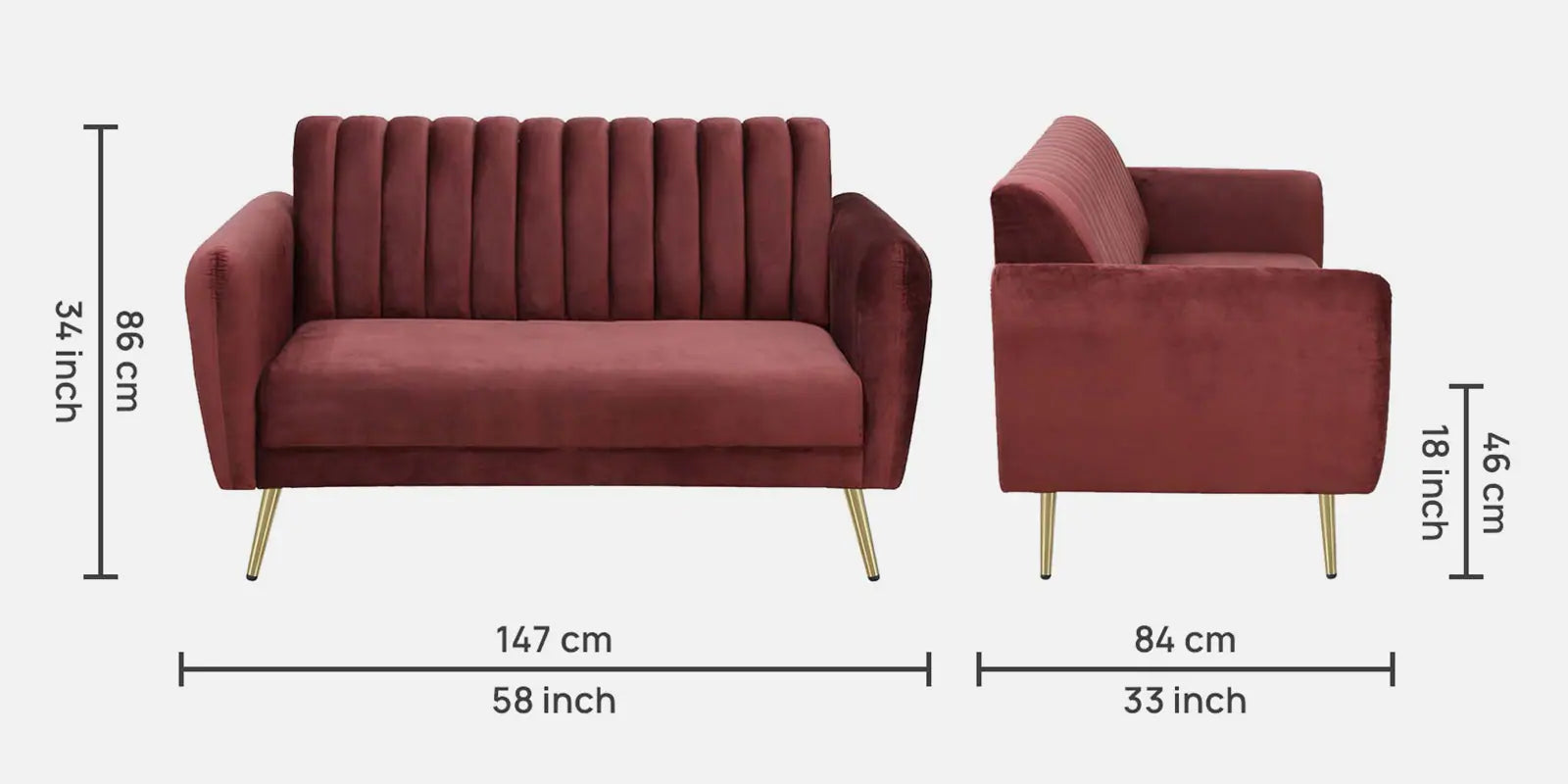 Caspian 2 Seater Sofa